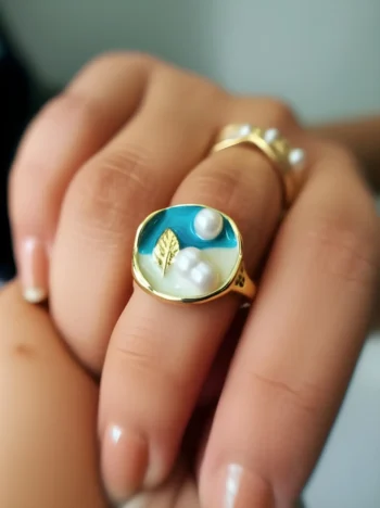 OCEAN PEARL BAE RING