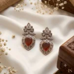 OXIDISED MAYURI EARRINGS