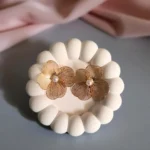 ELEGANT MESH FLORALS WITH PEARL