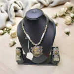 OXIDISED SILVER DIVA NECKLACE SET