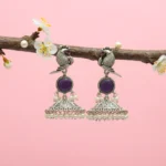MAYURA PURPLE JHUMKAS
