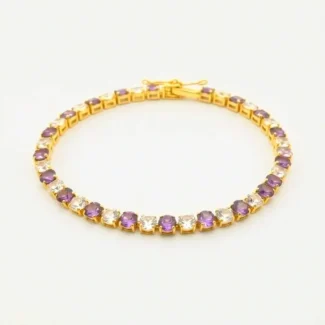 PARTY POP VIOLET TENNIS BRACELET