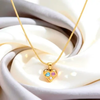 BLUSH GEM NECKLACE