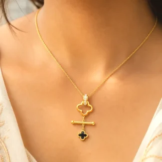 BLACK CLOVER NECKLACE