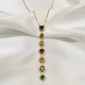 PRISM HEARTS CASCADE NECKLACE